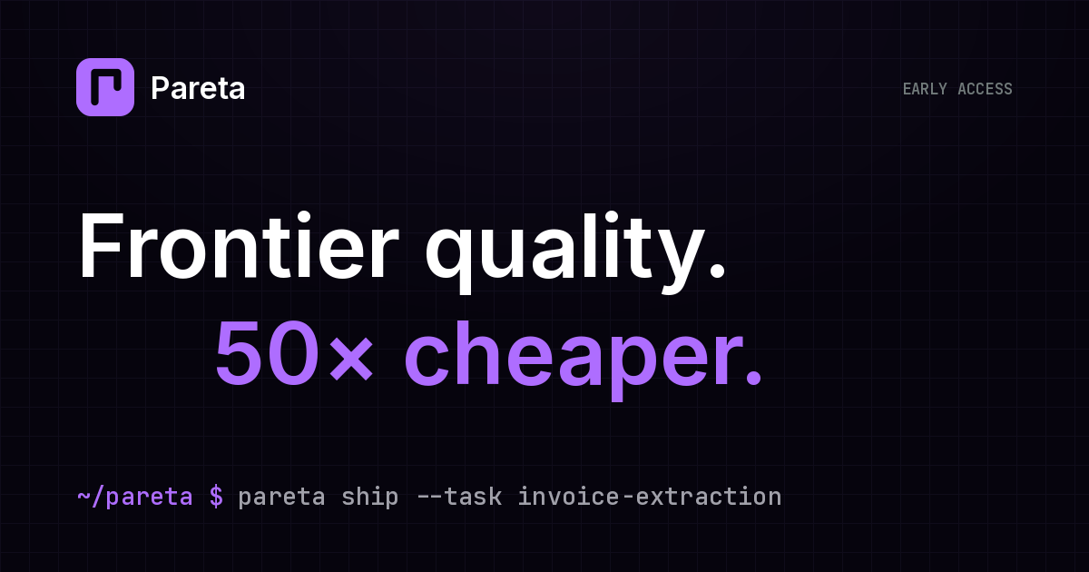 Launched Pareta — one API that picks the cheapest model that can actually do the job
